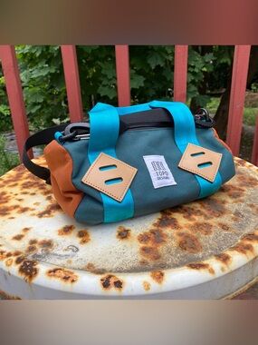 Topo Designs Classic Duffel Mini in Botanic Green / Clay